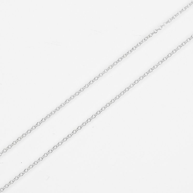 Tiffany & Co Open Heart 11mm (0.43in) Model Silver 925 Ladies 2.1g Necklace