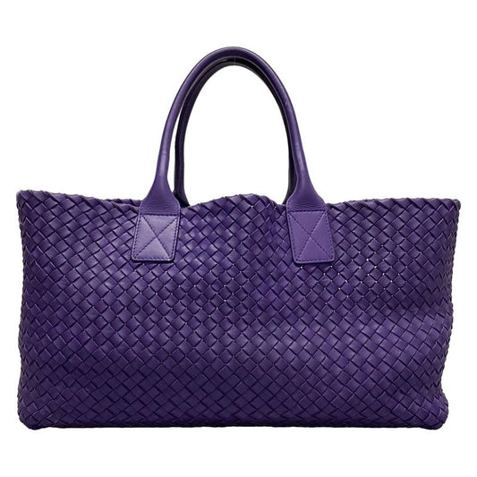Bottega Veneta Tote Bag Cabas MM Purple Limited Edition Of 750 (361/750) Leather