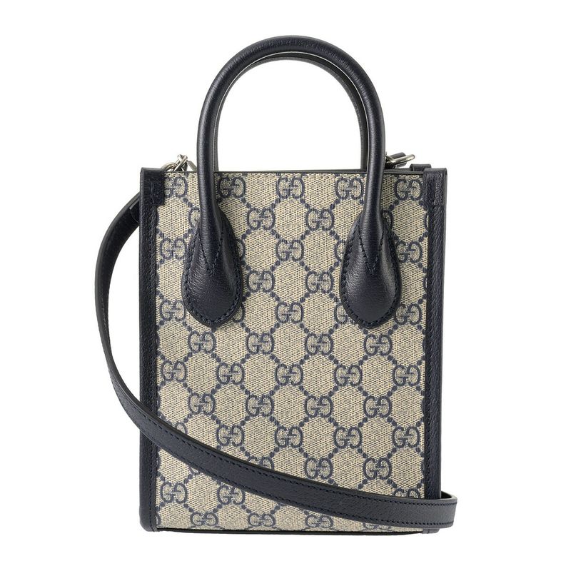 Gucci Shoulder Bag GG Supreme Beige/blue