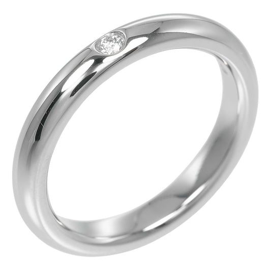 Tiffany & Co Stacking Band Pt950platinum X Diamonds #6.5 Ladies 5g Ring