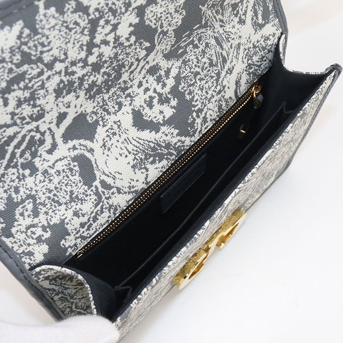 DIOR 30 Montaigne Crossbody Shoulder Bag Jacquard Women's