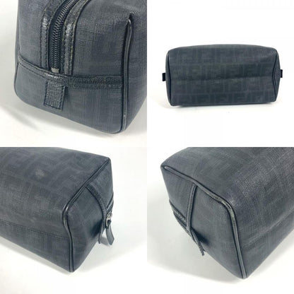 Fendi Second Bag Zucca Logo PVC Black