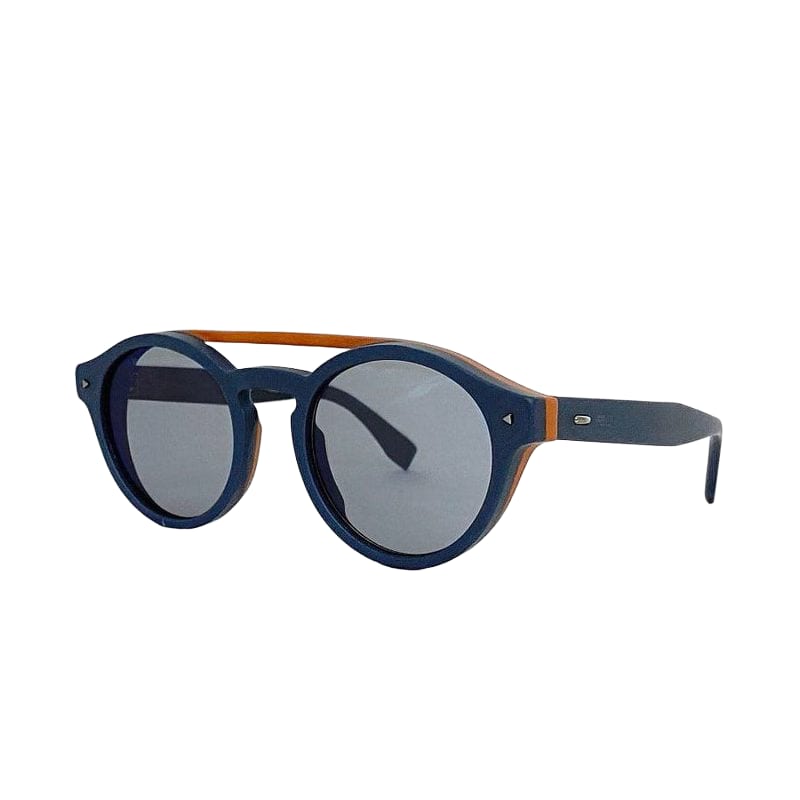 Fendi Sunglasses Gray Navy Blue FF M0017 Excellent Condition