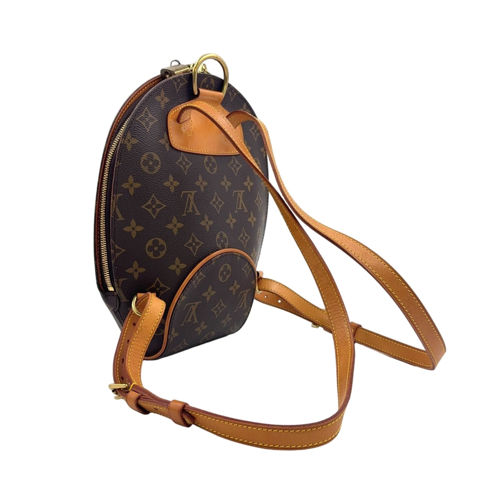 Louis Vuitton Ellipse Sac a Dos Monogram Leather Brown Light Backpack Gold — view 2