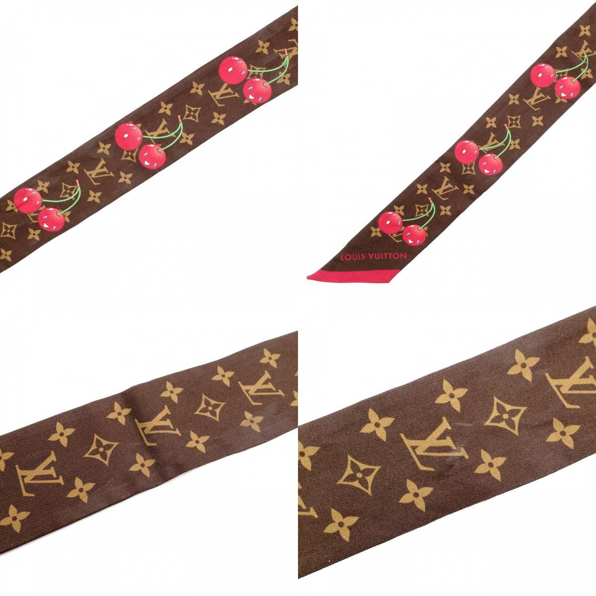 Louis Vuitton Takashi Murakami Twilly Monogram Cherry Scarf Bandeau