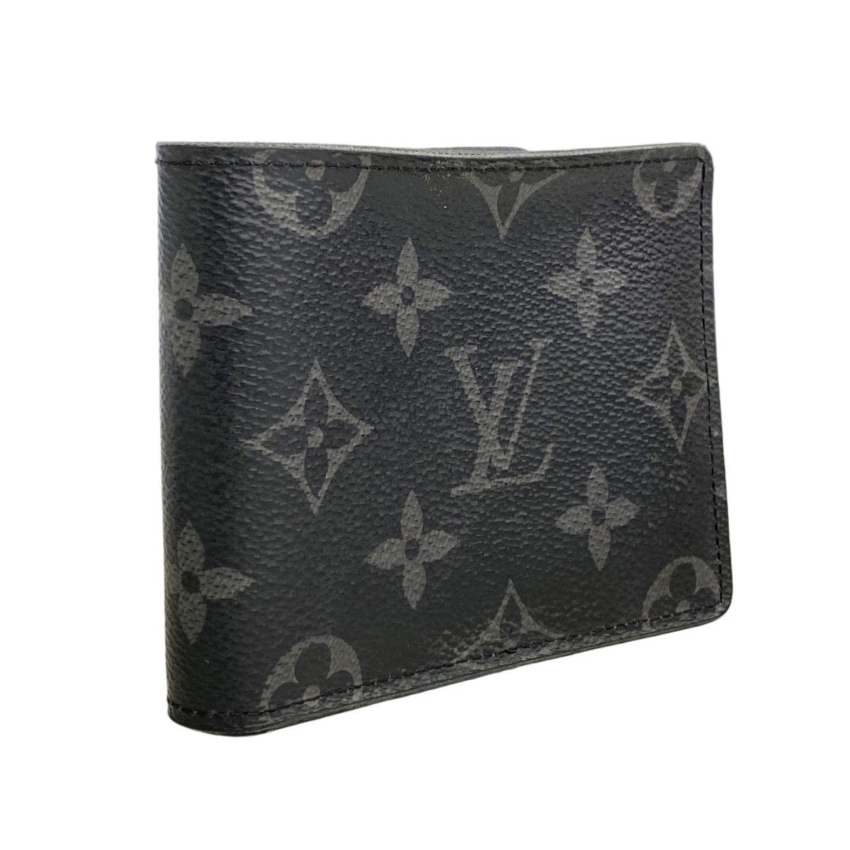 Louis Vuitton Bill Purse Monogram Eclipse Portefeuille Calf Black Wallet — view 2