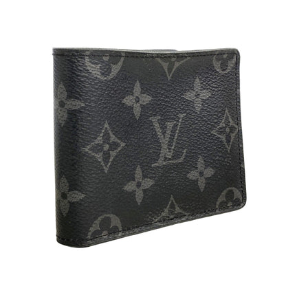 Louis Vuitton Bill Purse Monogram Eclipse Portefeuille Calf Black Wallet — view 2