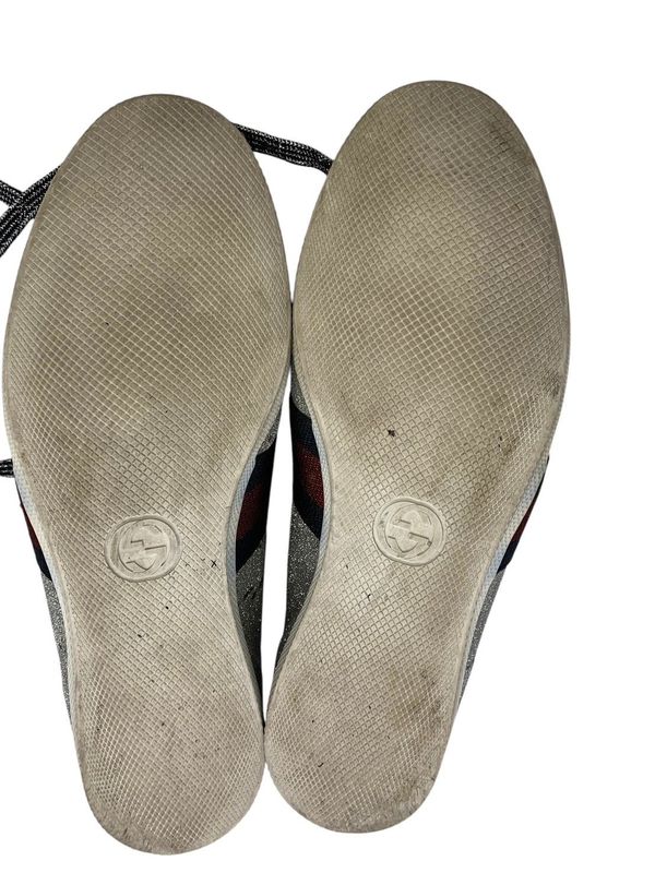 2120 Gucci Sneakers Sherry Line Glitter Sneakers Uk7 Approx 26.5cm (10.43in)