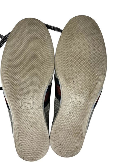 2120 Gucci Sneakers Sherry Line Glitter Sneakers Uk7 Approx 26.5cm (10.43in)