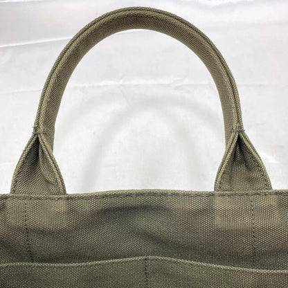 Prada 2 Way Bag Canapa Tote F22949 Khaki