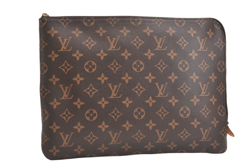 Louis Vuitton Monogram Etui Voyage MM Clutch Bag Wallet M44499 LV 3345n