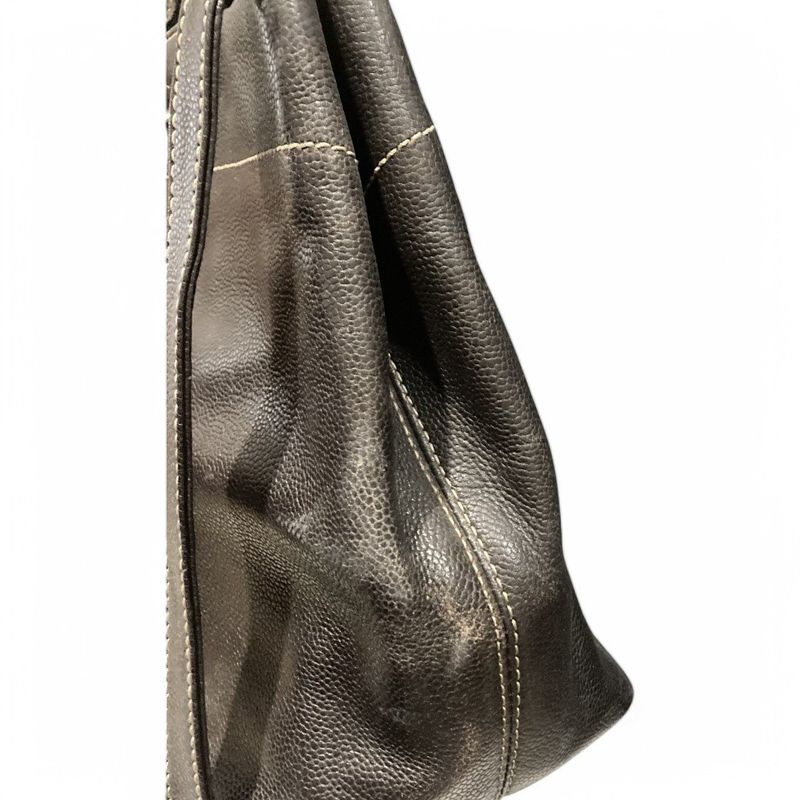 Chanel ⑤ 7065534 2001's Caviar Skin 2wayleather Bag Ladies Brown -