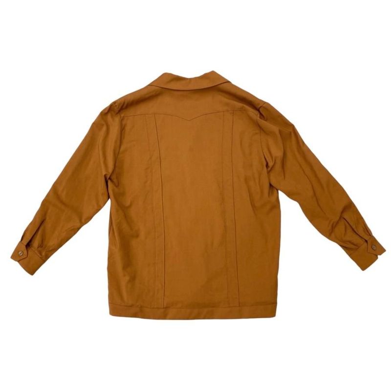 Gucci Long Sleeve Shirt with Pockets 579077 Size 50 Wool Brown Gucci