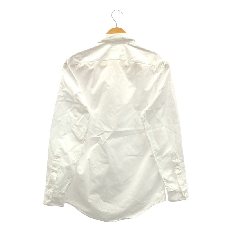 Celine - Cotton Poplin Long Sleeve Shirt - 37 - White - Mens