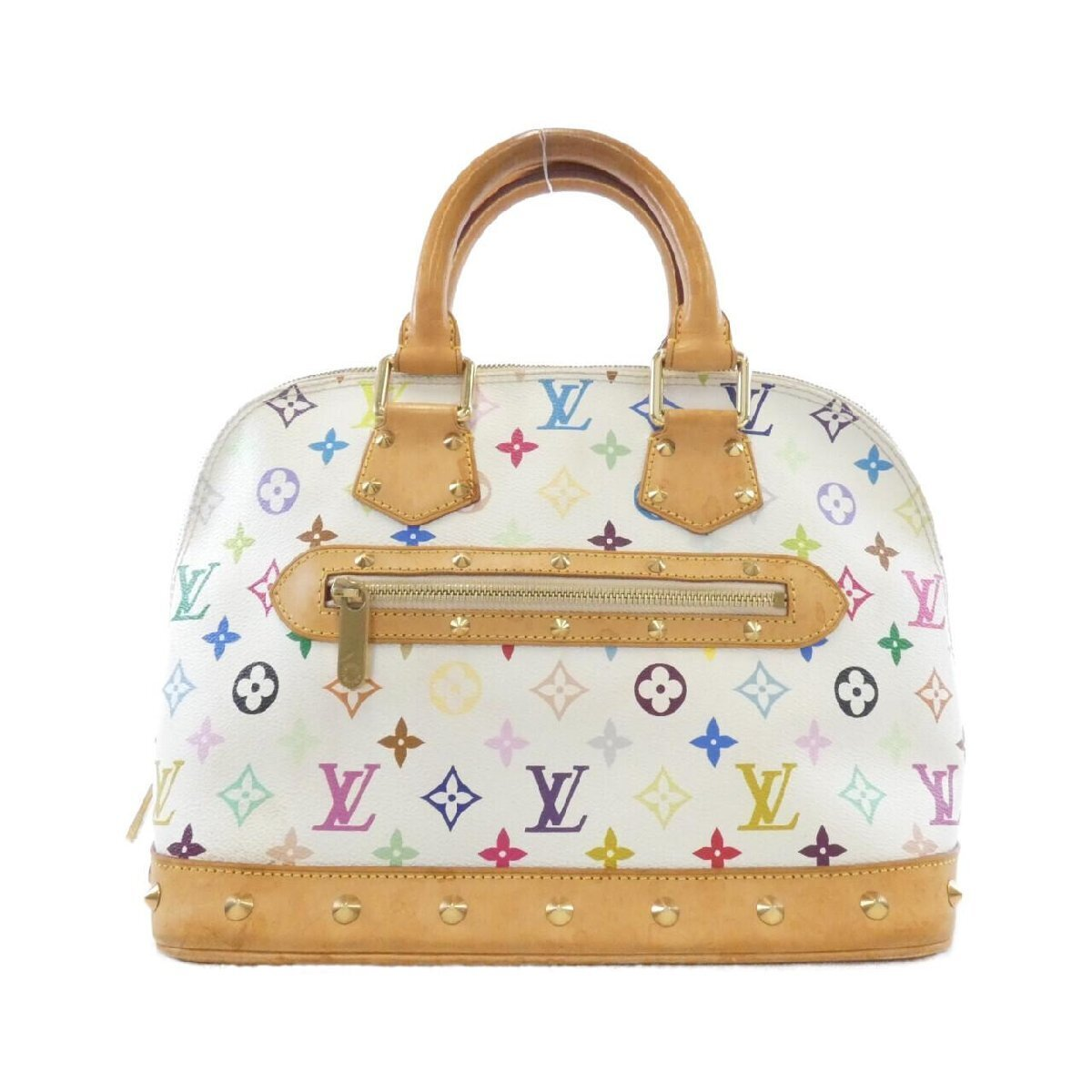 Louis Vuitton Alma Handbag Monogram Multicolor White