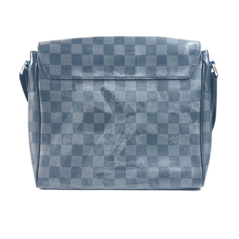 Louis Vuitton Shoulder Bag District PM N42420 Damier Graphite Canvas Black