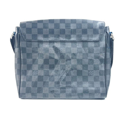 Louis Vuitton Shoulder Bag District PM N42420 Damier Graphite Canvas Black