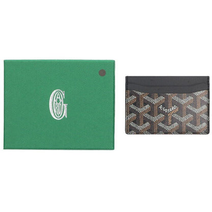 Goyard Saint-sulpice Herringbone Leather Card Case For Men