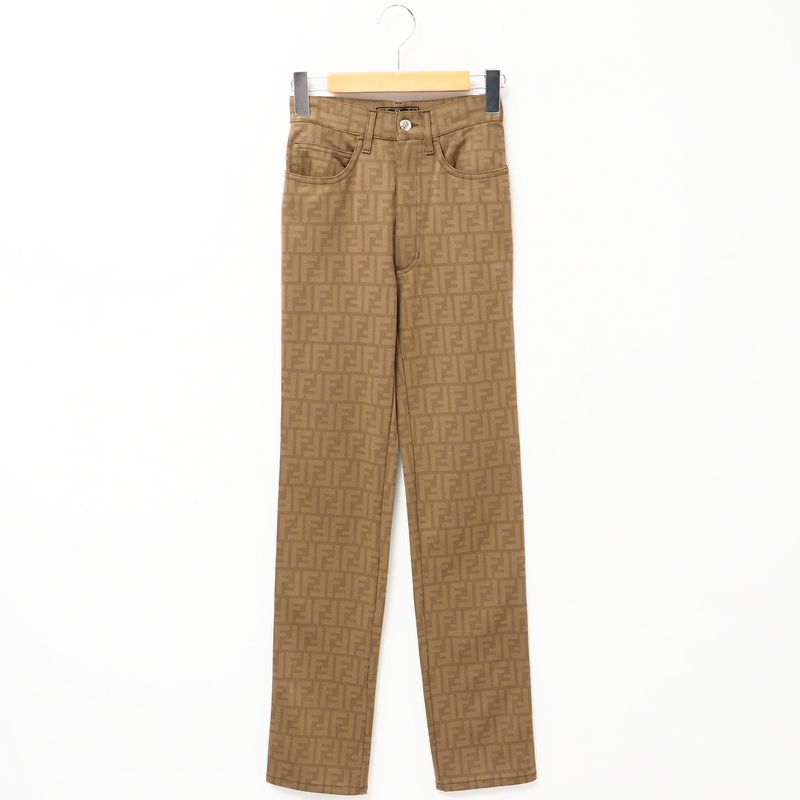 Fendi Vintage Pants Size I41 D35 Inch27 Zucca Stretch Pants Skinny Pants Made