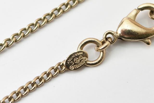 Chanel Necklace Pendant Chanel Coco Mark CC Rhinestone Gold