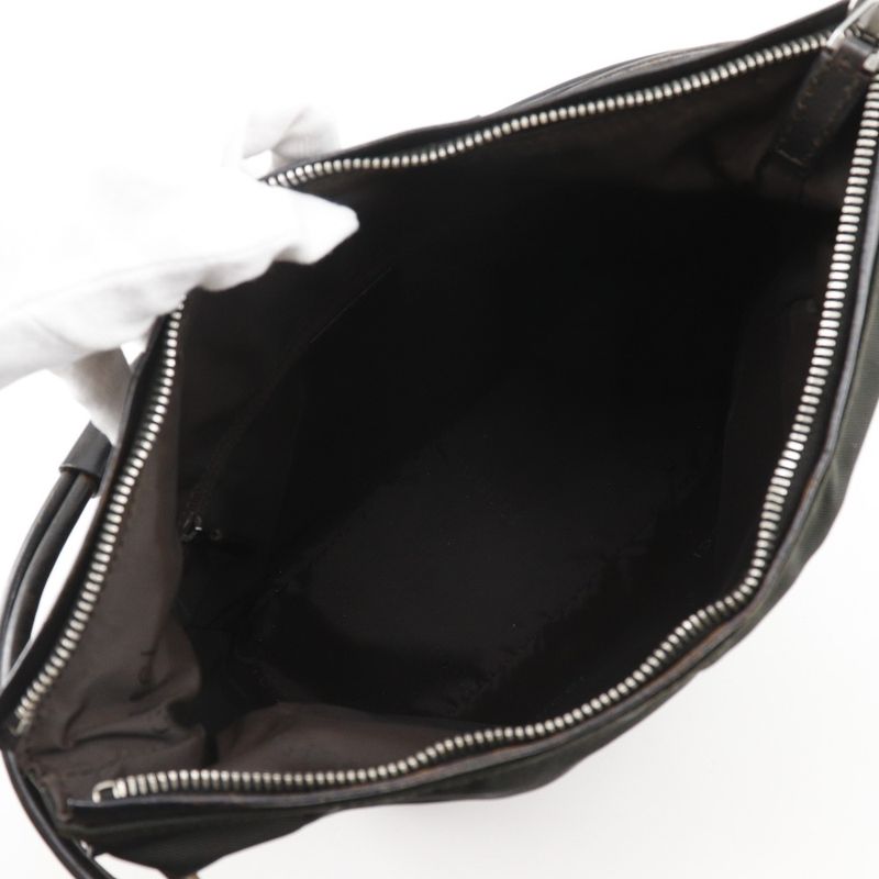 Gucci 001.3766 Nylon Canvas Black Women Shoulder Bag