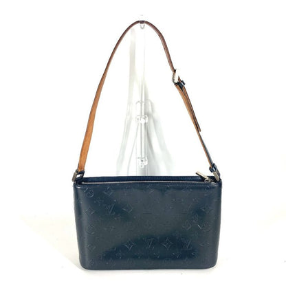 Louis Vuitton Shoulder Bag Alston M55125 Monogram Matte Leather Blue