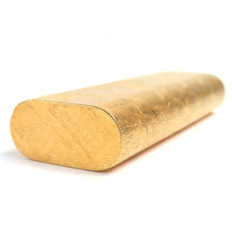 Cartier Oval All-over Roller Type Gas Lighter Smoking Goods Gold