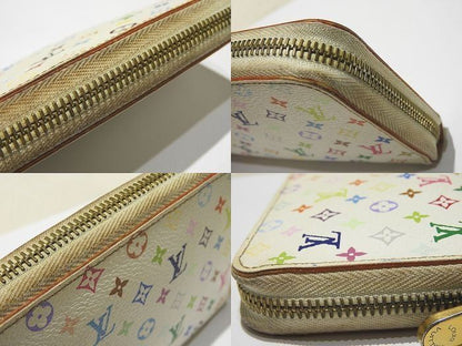 Louis Vuitton Zippy Wallet Long Wallet M60241 Multicolor Bron / Rich Pink