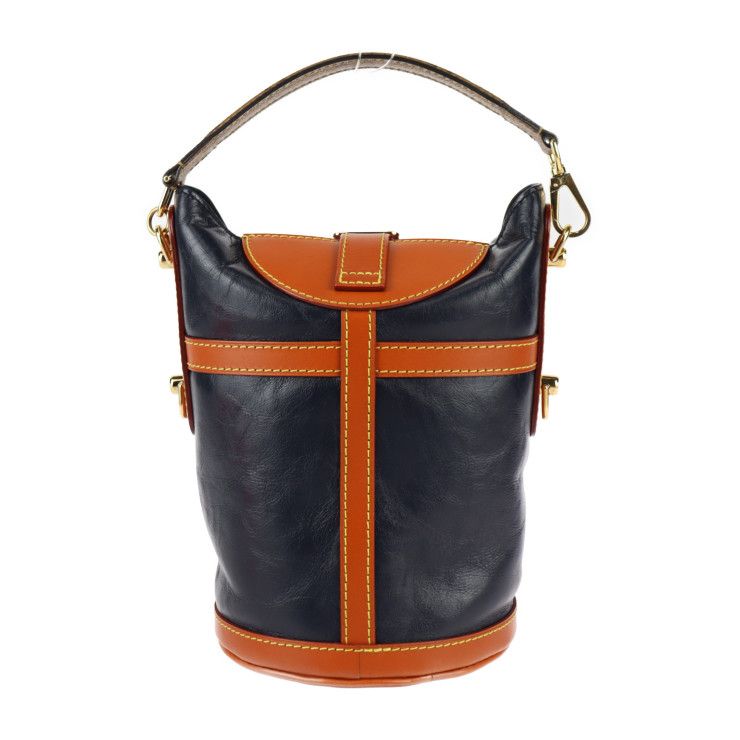 Louis Vuitton Duffle Bag Handbag M53842 Leather Monogram Reverse Navy Brown