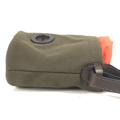 Hermes Pouch Dog Treat Pouch H800617ekaa Leather / Coated Canvas Khaki / Foo