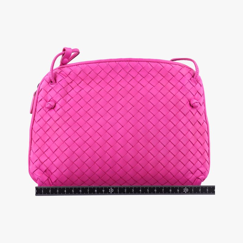 Bottega Veneta Nodini Intrecciato Rose Red Lambskin B03406395v