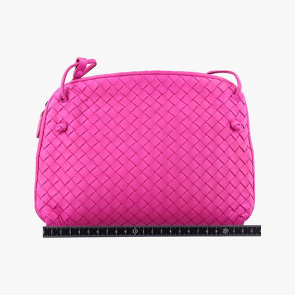 Bottega Veneta Nodini Intrecciato Rose Red Lambskin B03406395v