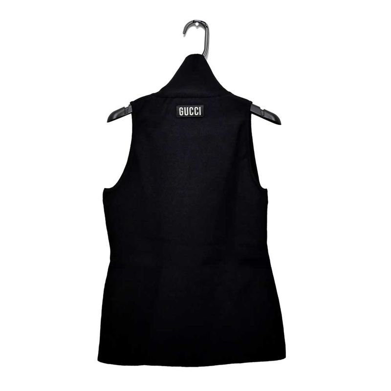 Gucci No-sleeve Knit L Size Black 681132 Women's Apparel Women's Clothes