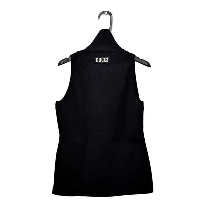 Gucci No-sleeve Knit L Size Black 681132 Women's Apparel Women's Clothes