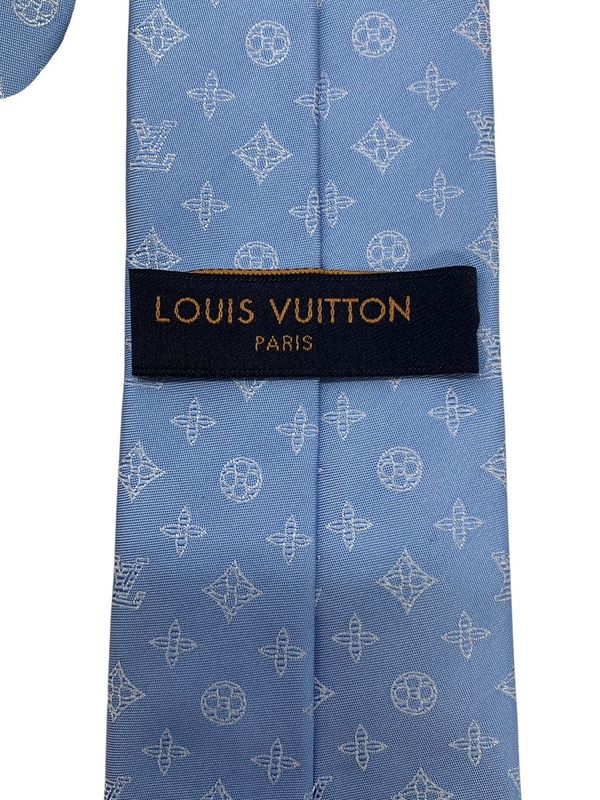 1626 Louis Vuitton Necktie Monogram Shadow M78955 Mr1253 Preowned