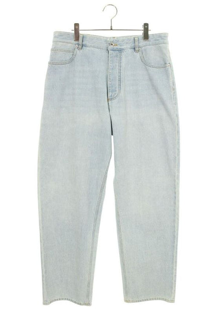 Bottega Veneta 813512 V4zr0 Extra Bleached Wide Leg Denim Pants Men's 48