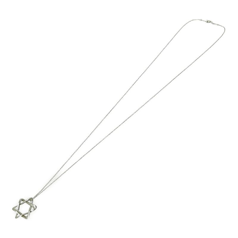 Tiffany & Co Silver Elsa Peretti Star of David Necklace 3.3g 925 Engraved