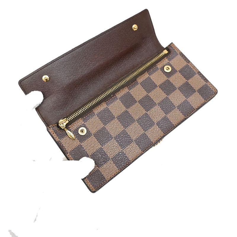 Louis Vuitton Long Wallet Damier Portefeuille Accordion Fold Wallet N60002