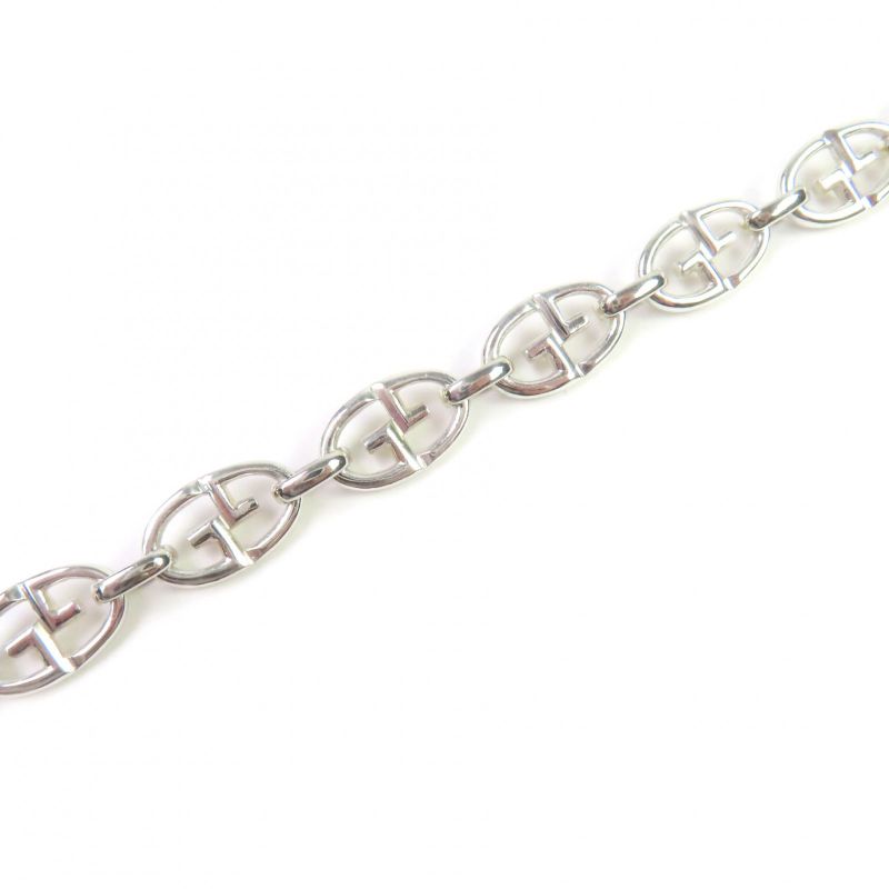 Gucci Vintage 925 Tom Ford Period Double G Anchor Chain Choker Silver With Case