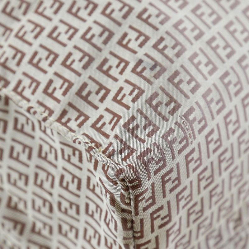 Fendi Micro Zucchini Nylon And Calf Brown Women's Tote Bag