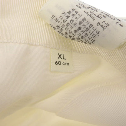 Gucci 387554 100% Cotton Webline Interlocking G Cap White XL 60cm (23.62in)