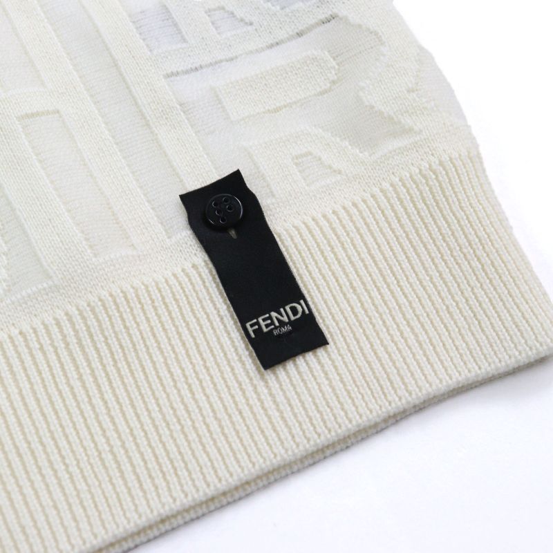 Fendi X MARC Jacobs Fendi X MARC Jacobs 22SS Fzx131 Wool Logo Crew Neck Mesh