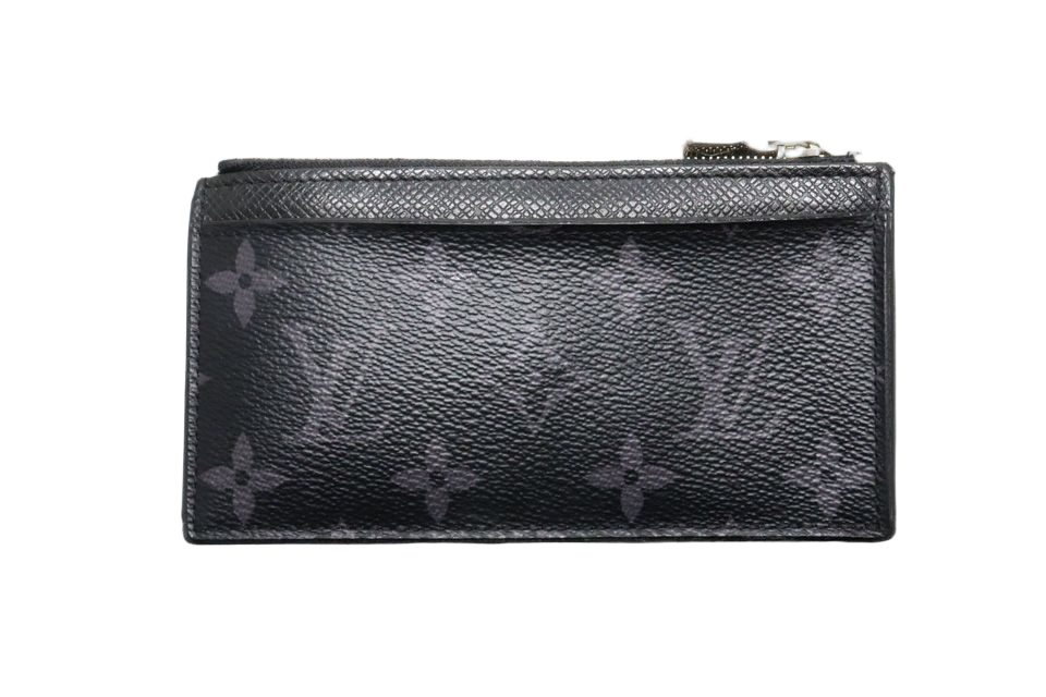 Louis Vuitton Taigarama Coin Card Holder Leather Wallet