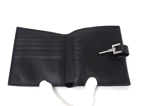 Gucci 05474 2778 Jackie Sherry Line Suede And Leather Fold Wallet Black Fr4261