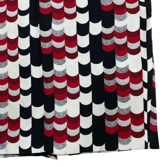 Prada Skirt Bottoms Knee-length Skirt Total Pattern Rayon Multicolor [size 38]