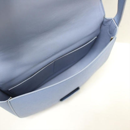 Celine Shoulder Bag Trotter Compact Light Blue Leather