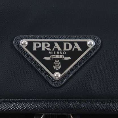 Prada 2vh133 Re-nylon Nylon Saffiano Leather Triangle Logo Triangle Plate