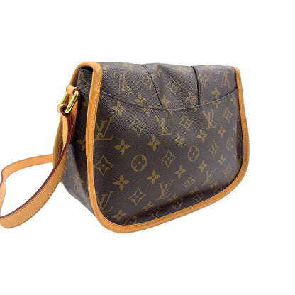 Louis Vuitton Menilmontan PM Monogram Leather Brown Shoulder Bag Gold — view 2
