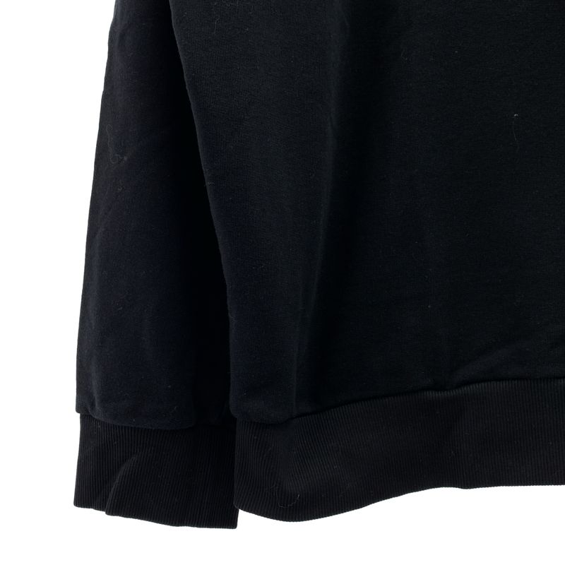 Prada - Flower Patch Crewneck Sweatshirt - M - Black - Men's