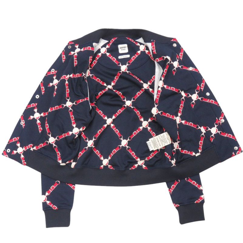 Hermes Grand Tulala 2e4207dk Cotton Navy Blouson Outerwear Jacket 1382 Hermes